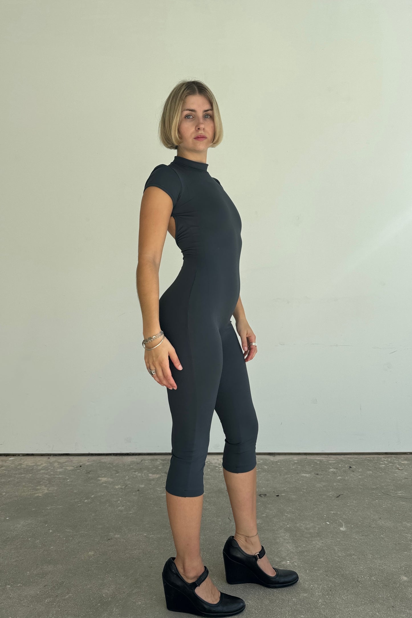 The Bodysuit - Charcoal
