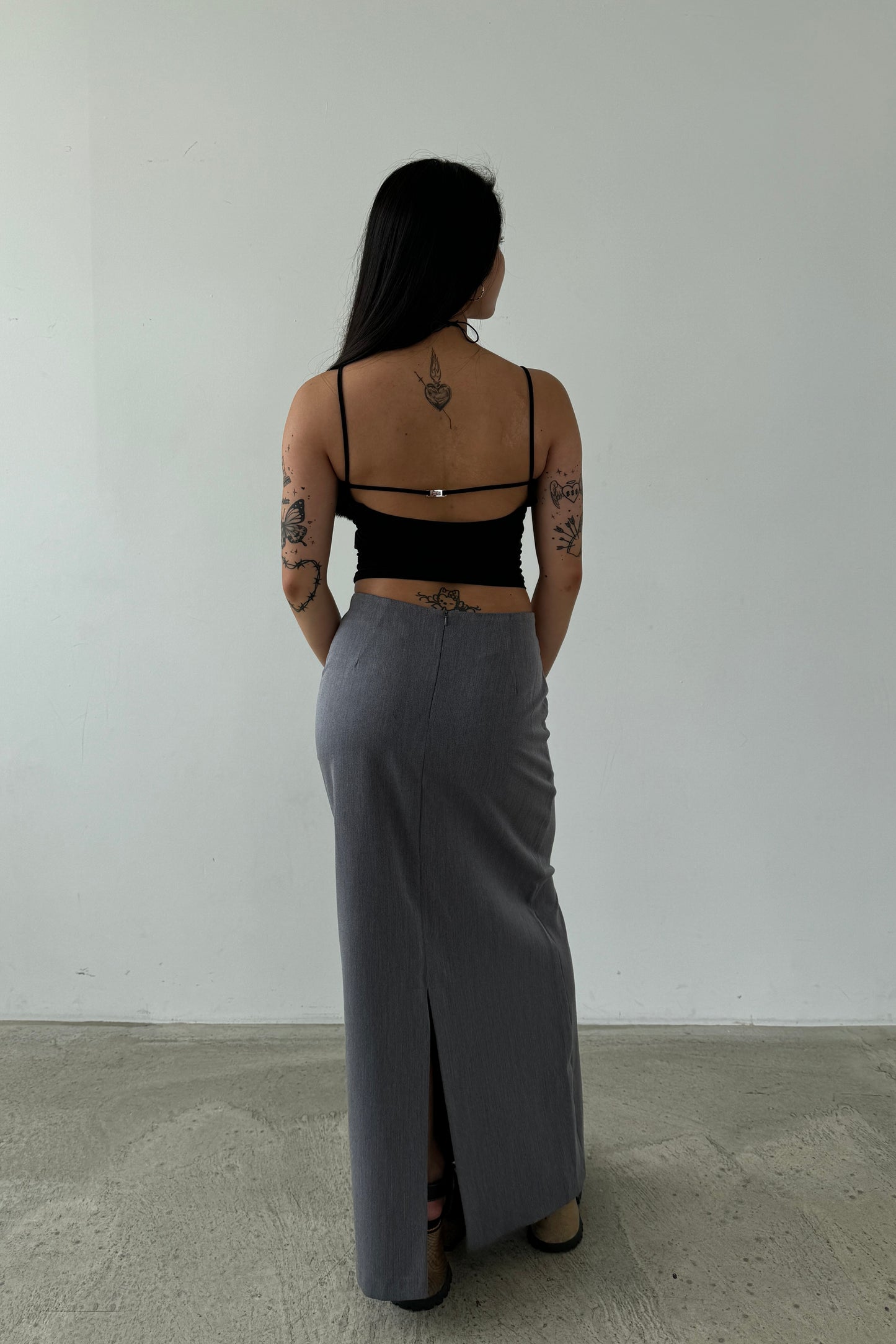 The Elle maxi skirt - Grey