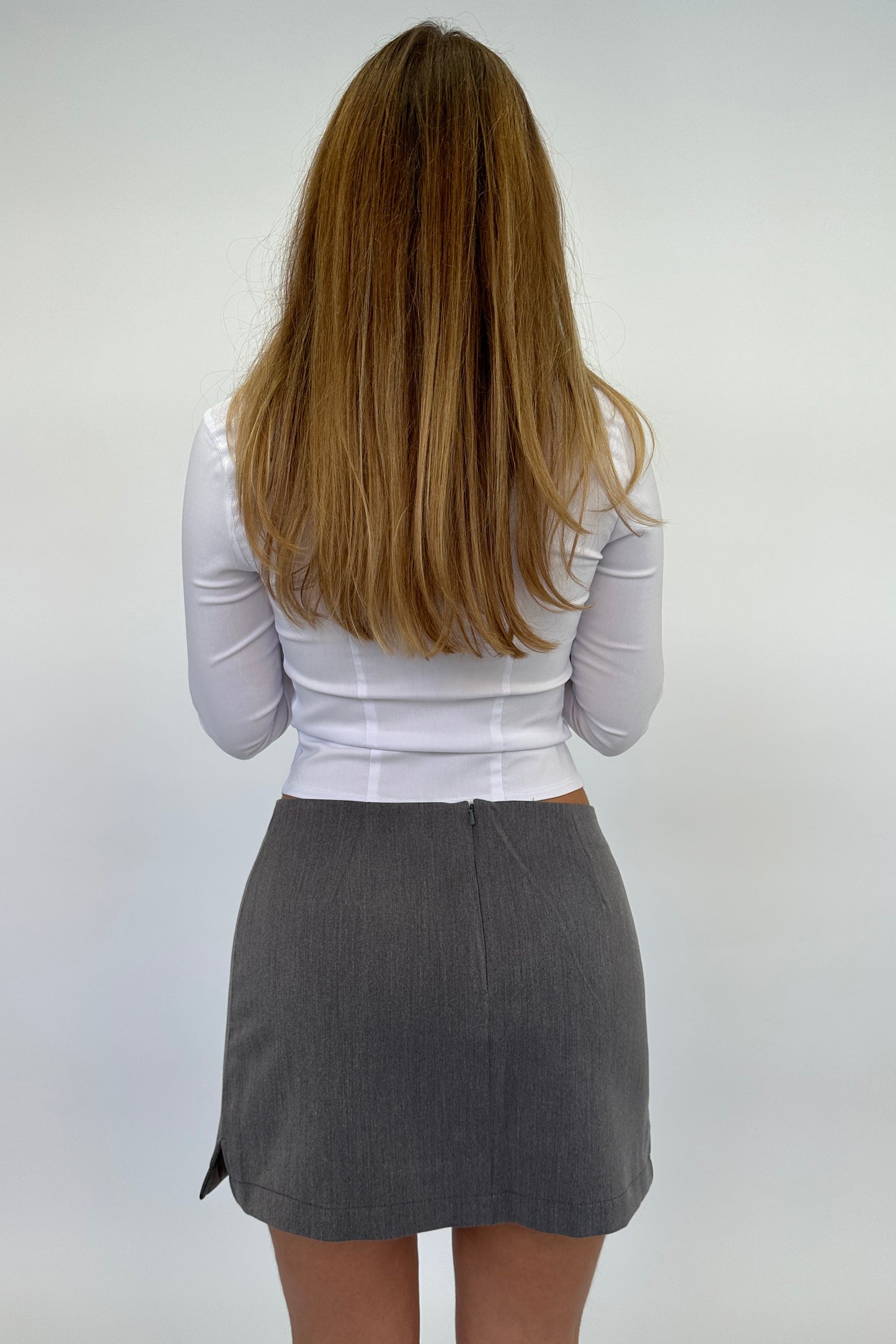 The Elle mini skirt - Grey