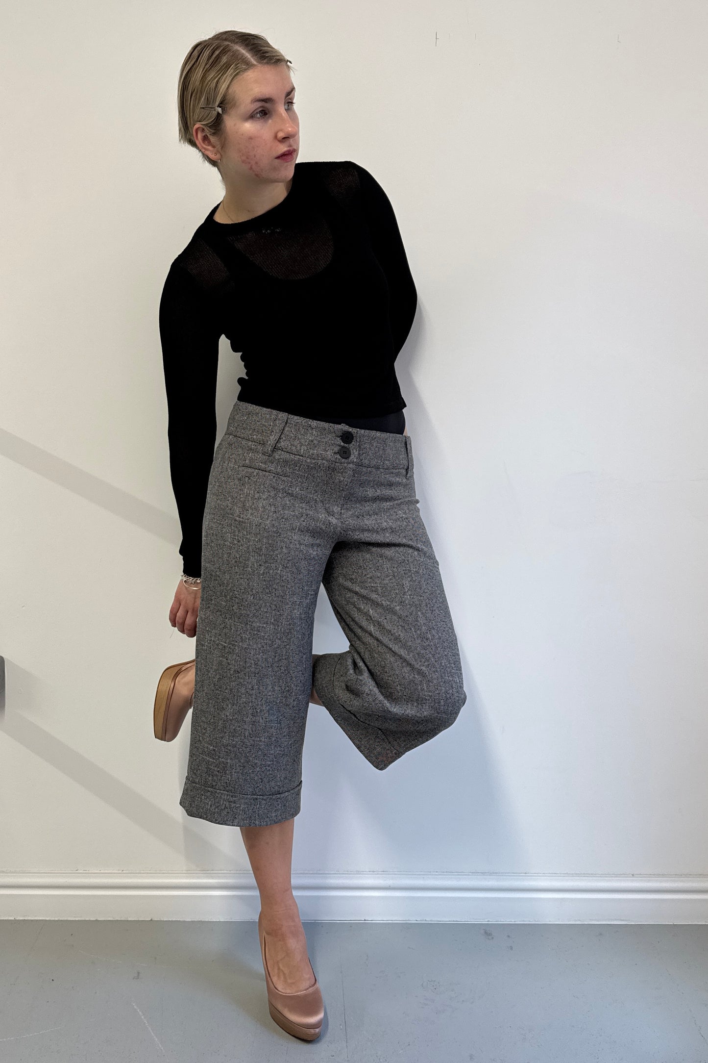 Saddle Capris - Tweed