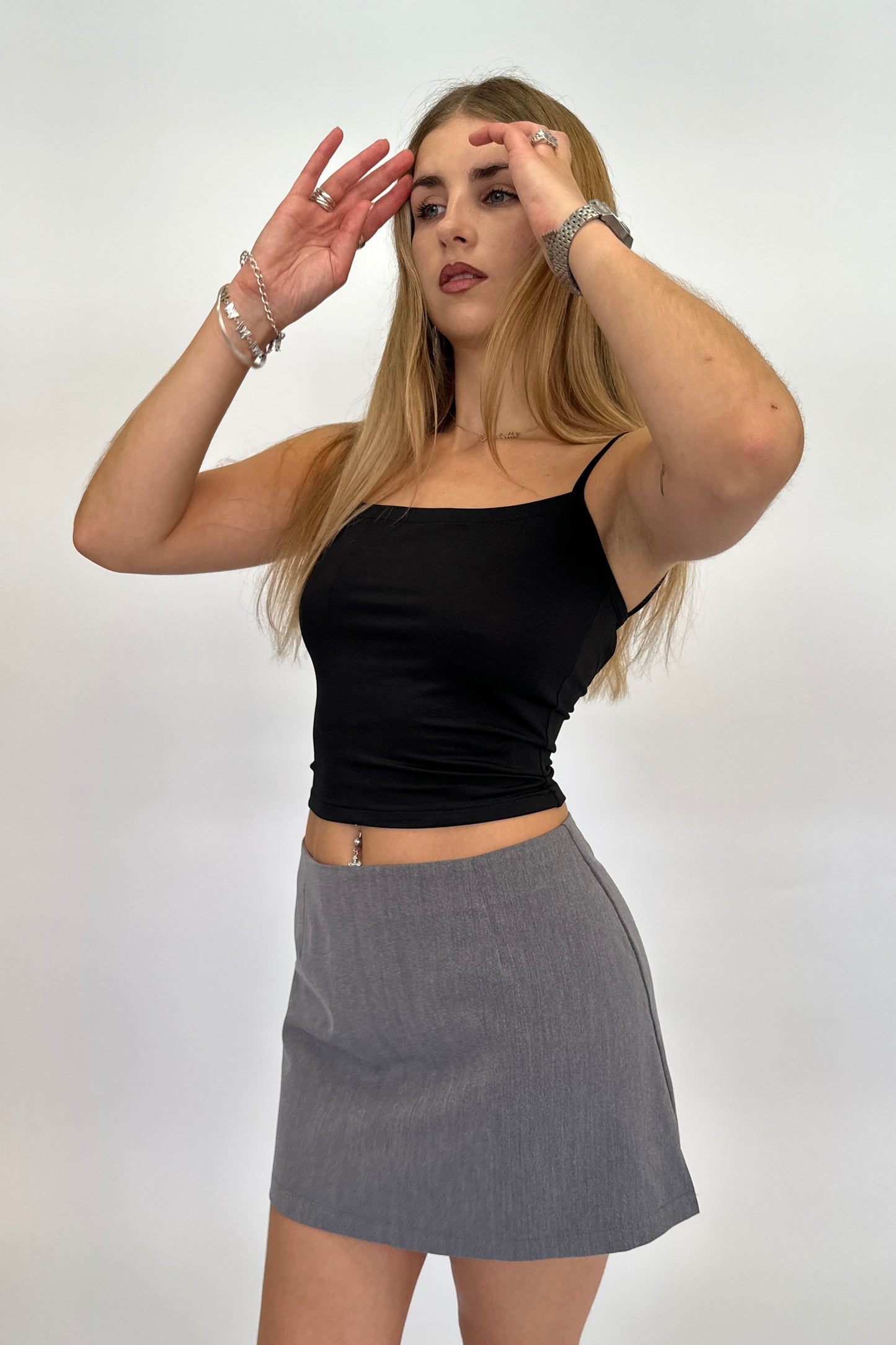 The Elle mini skirt - Grey