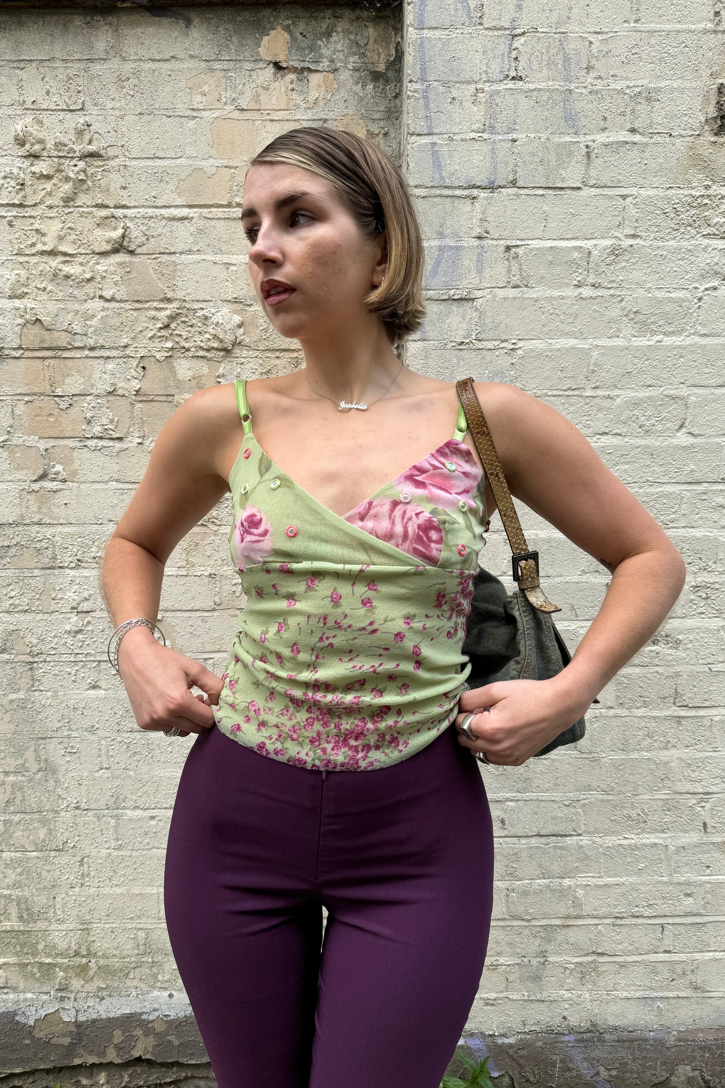 The slim fit capris - Plum
