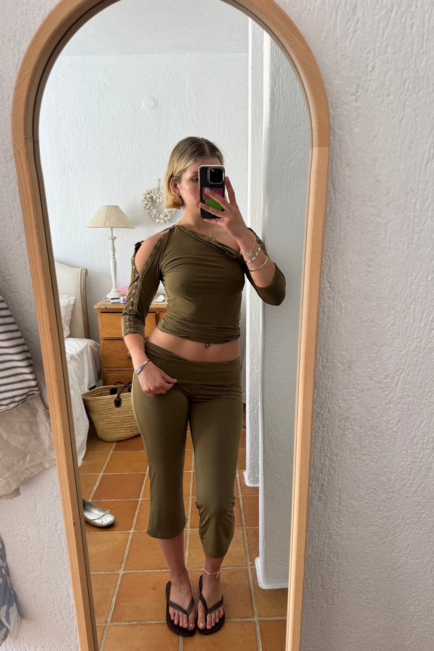 The Hooked top - Olive