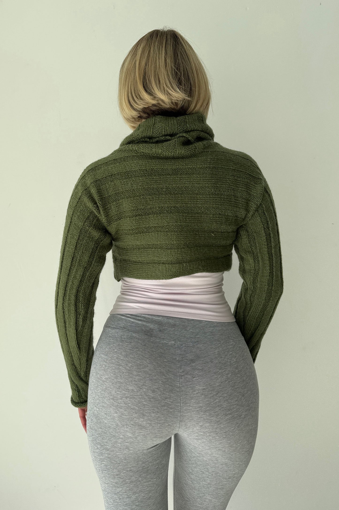 The 2 way knit - olive
