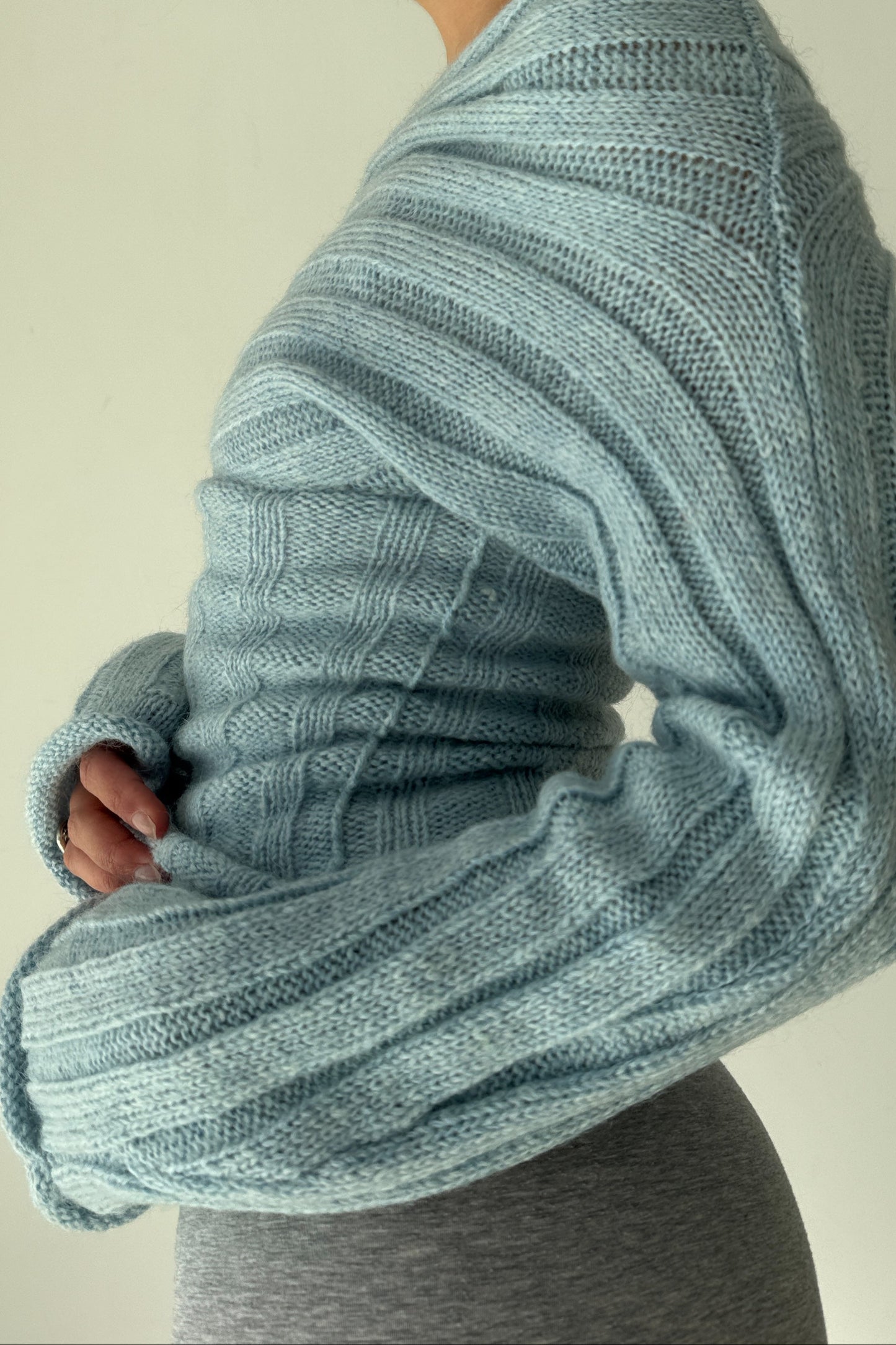 The 2 way knit - blueberry