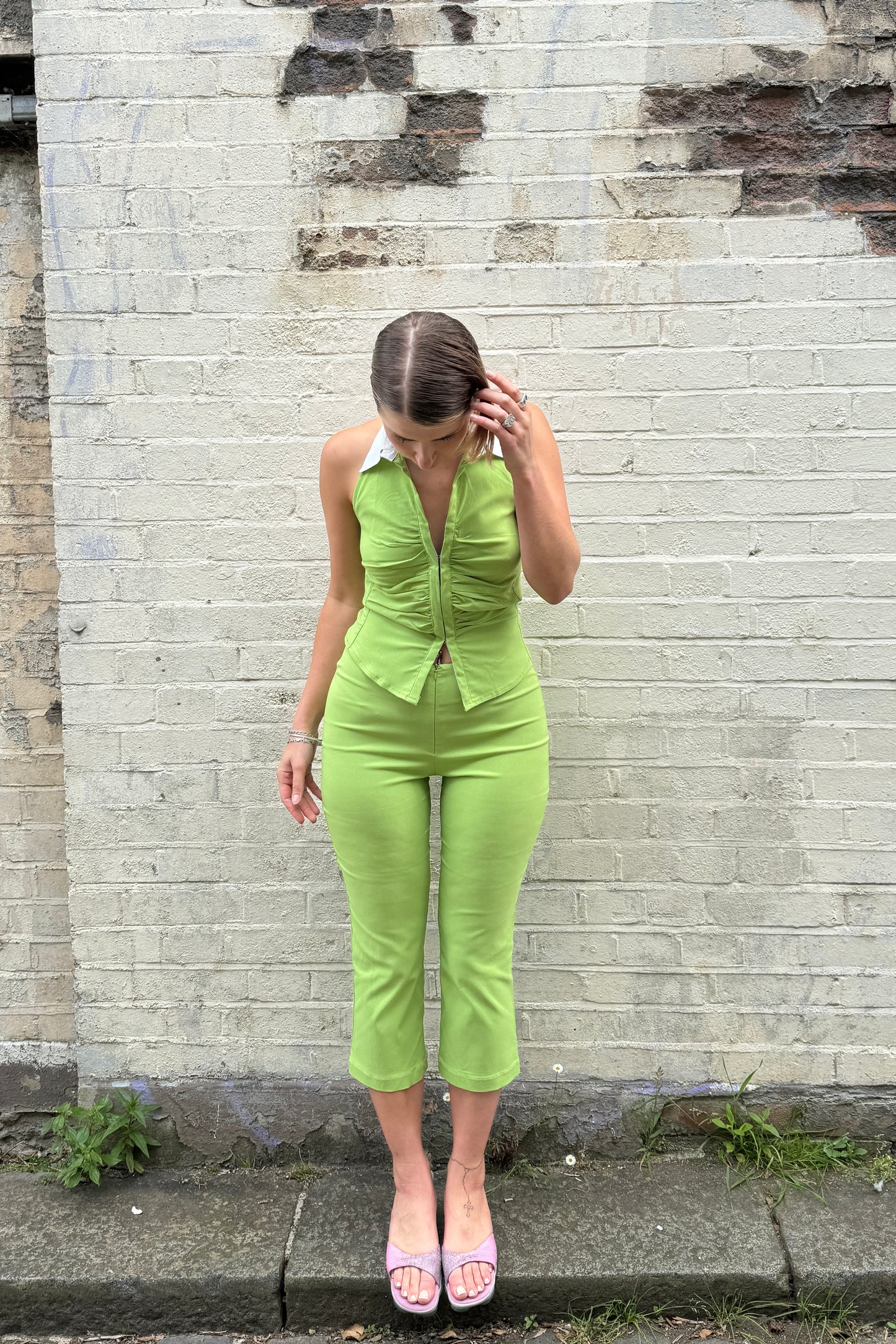 The Halter Lindsay - Pistachio