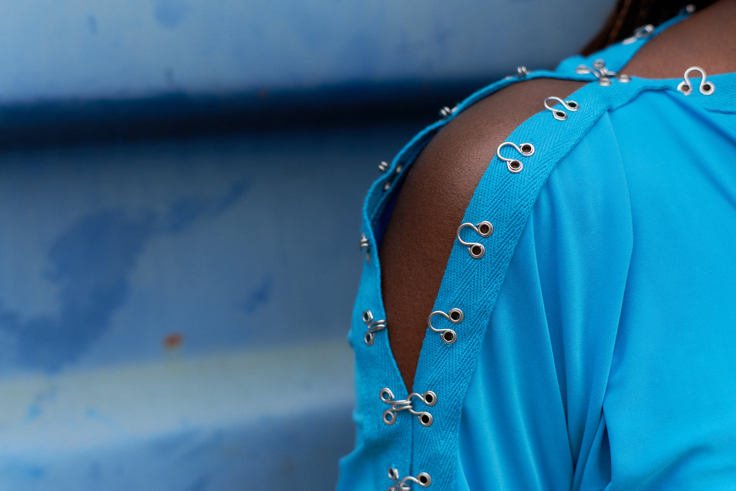 The Hooked top - Aqua
