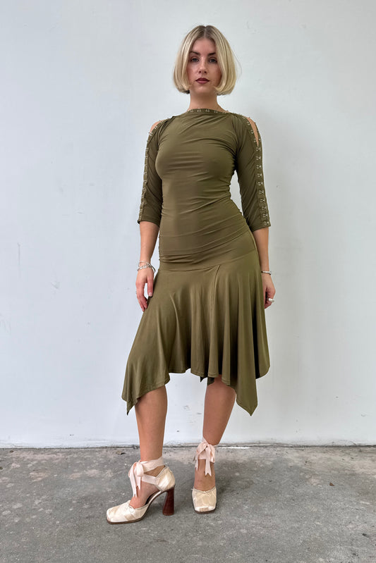 The Hooked top - Olive