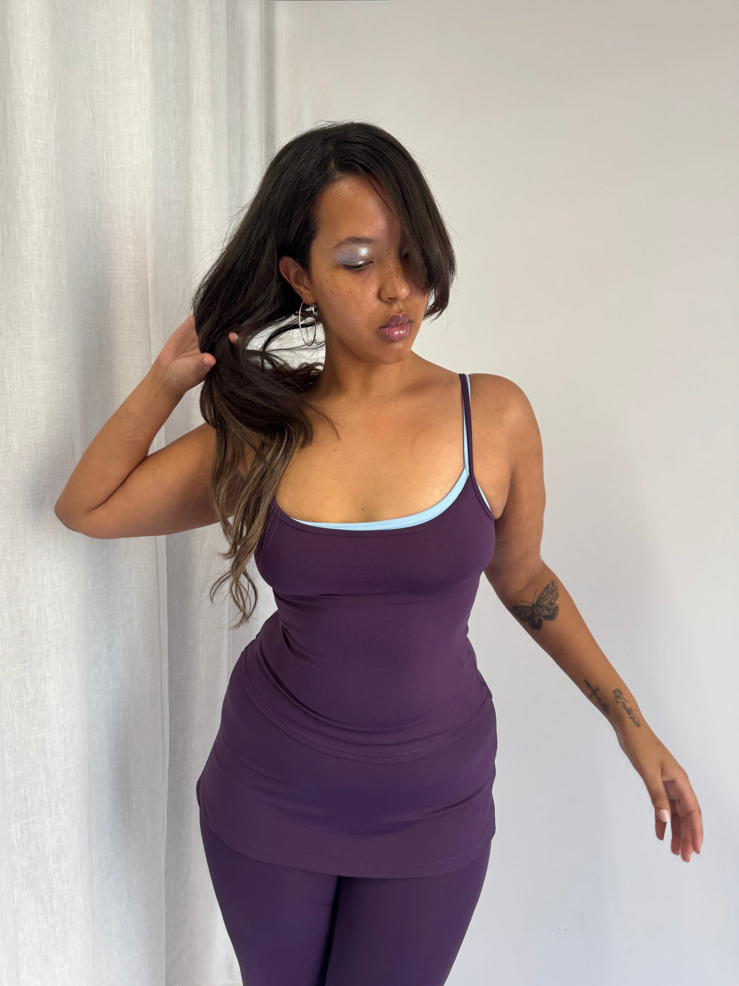 Flex Studio Capris - Aubergine