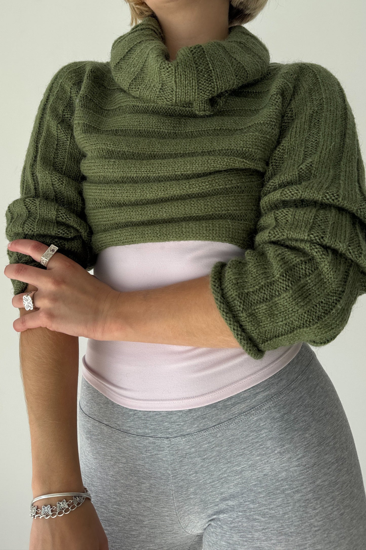 The 2 way knit - olive