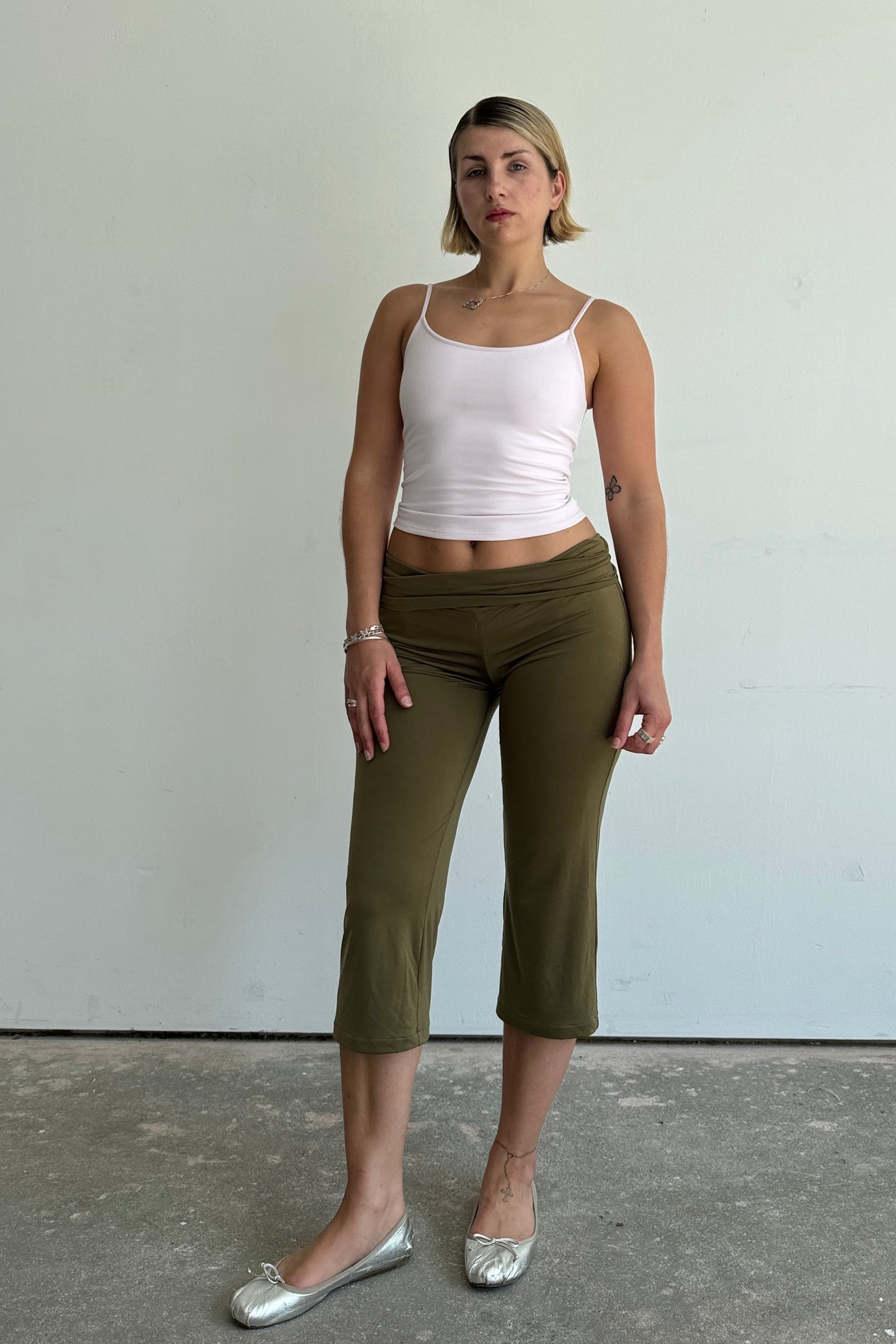 Slinky Capris - Olive