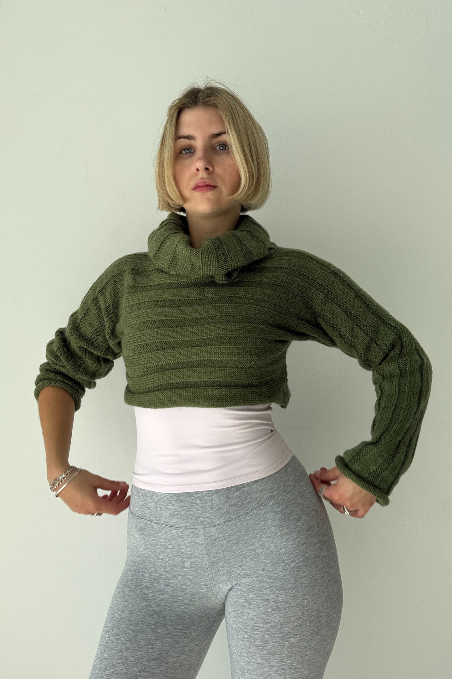 The 2 way knit - olive