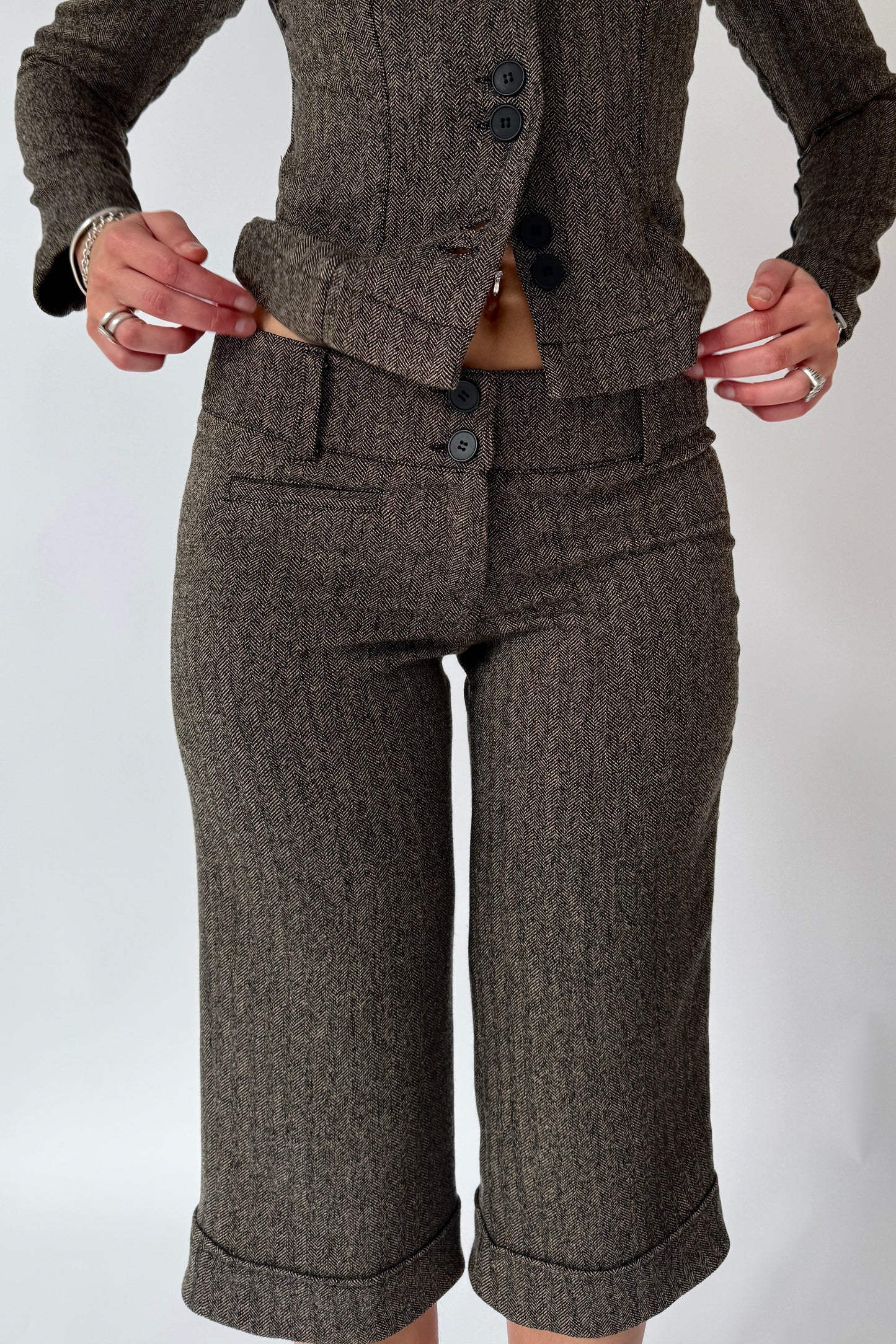 The Saddle Capris - Brown