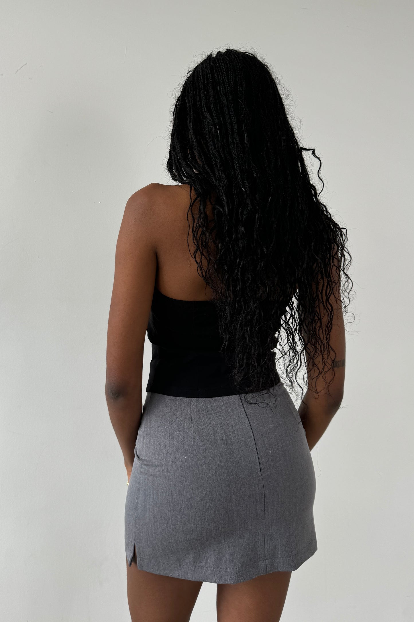 The Elle mini skirt - Grey