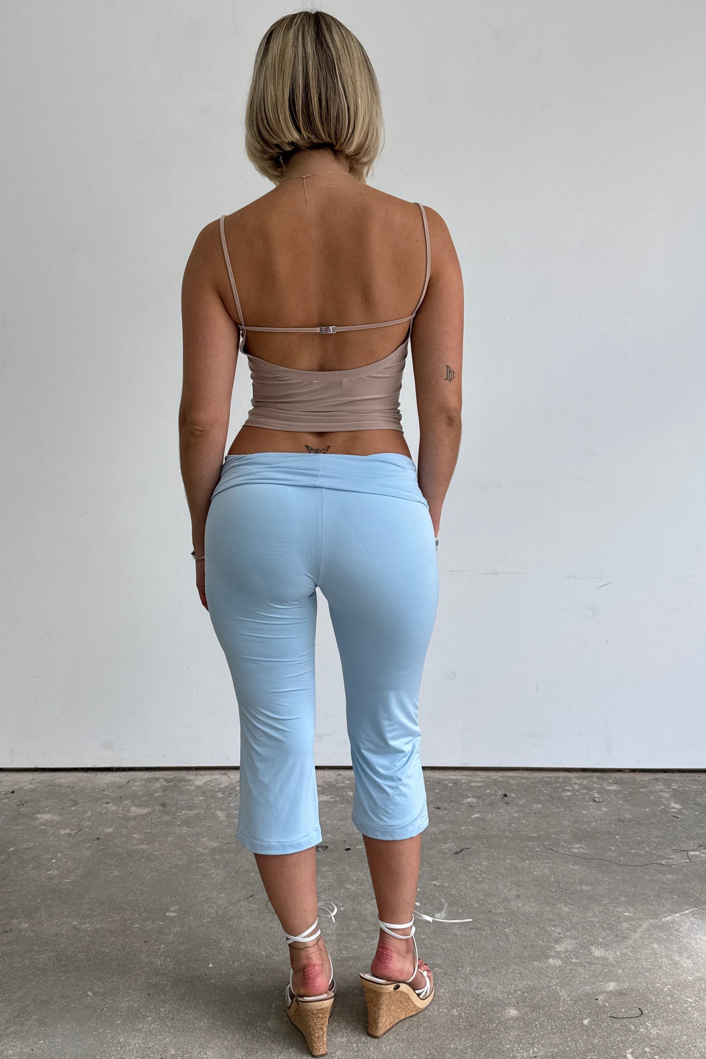 Slinky Capris - Sky