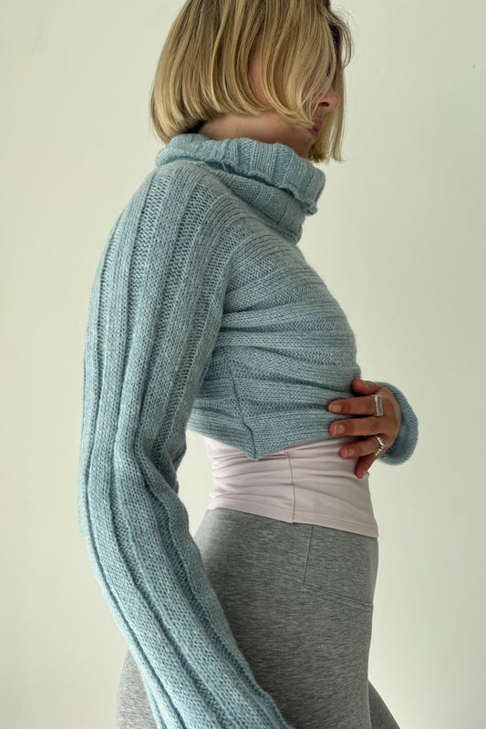 The 2 way knit - blueberry