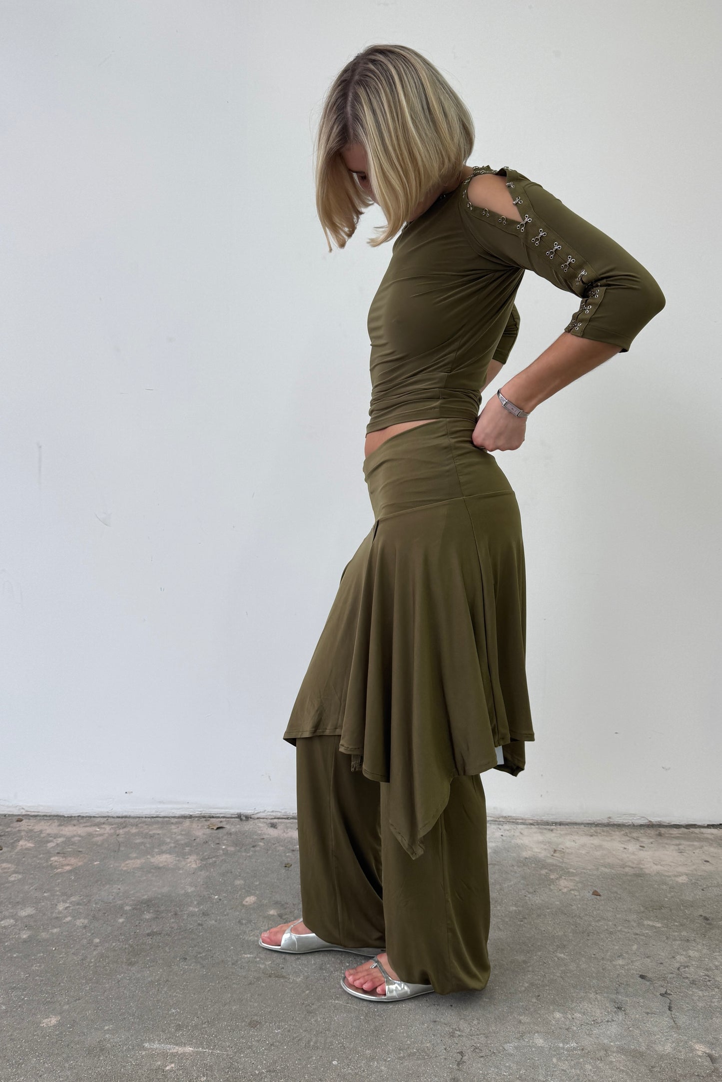 Slinky Skirt - Olive
