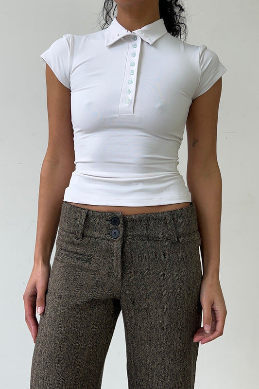 Polo Top - Marshmallow