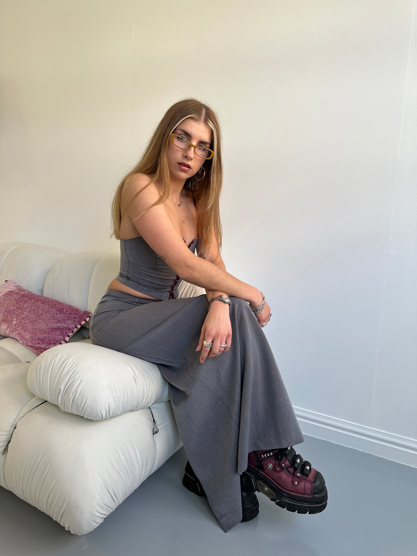 The Elle maxi skirt - Grey
