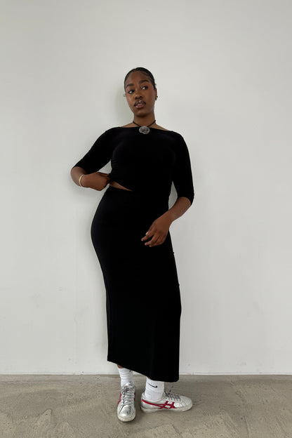 Elle Maxi Skirt - Black