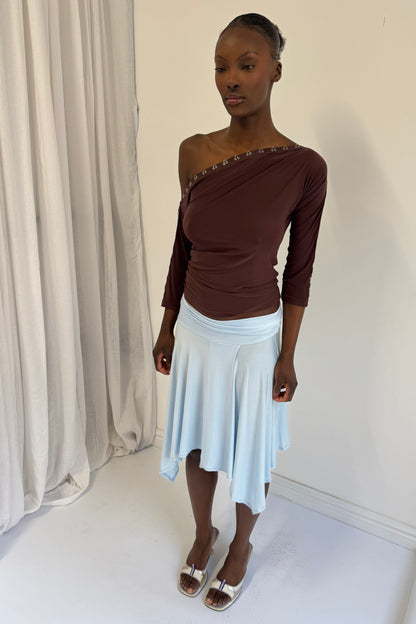 Slinky Skirt - Sky