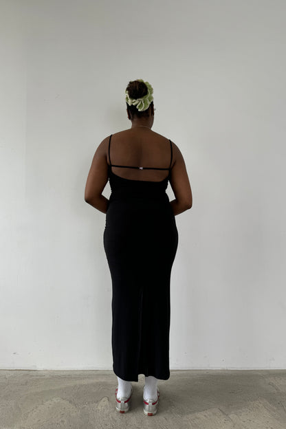 Slinky Maxi Dress - Black