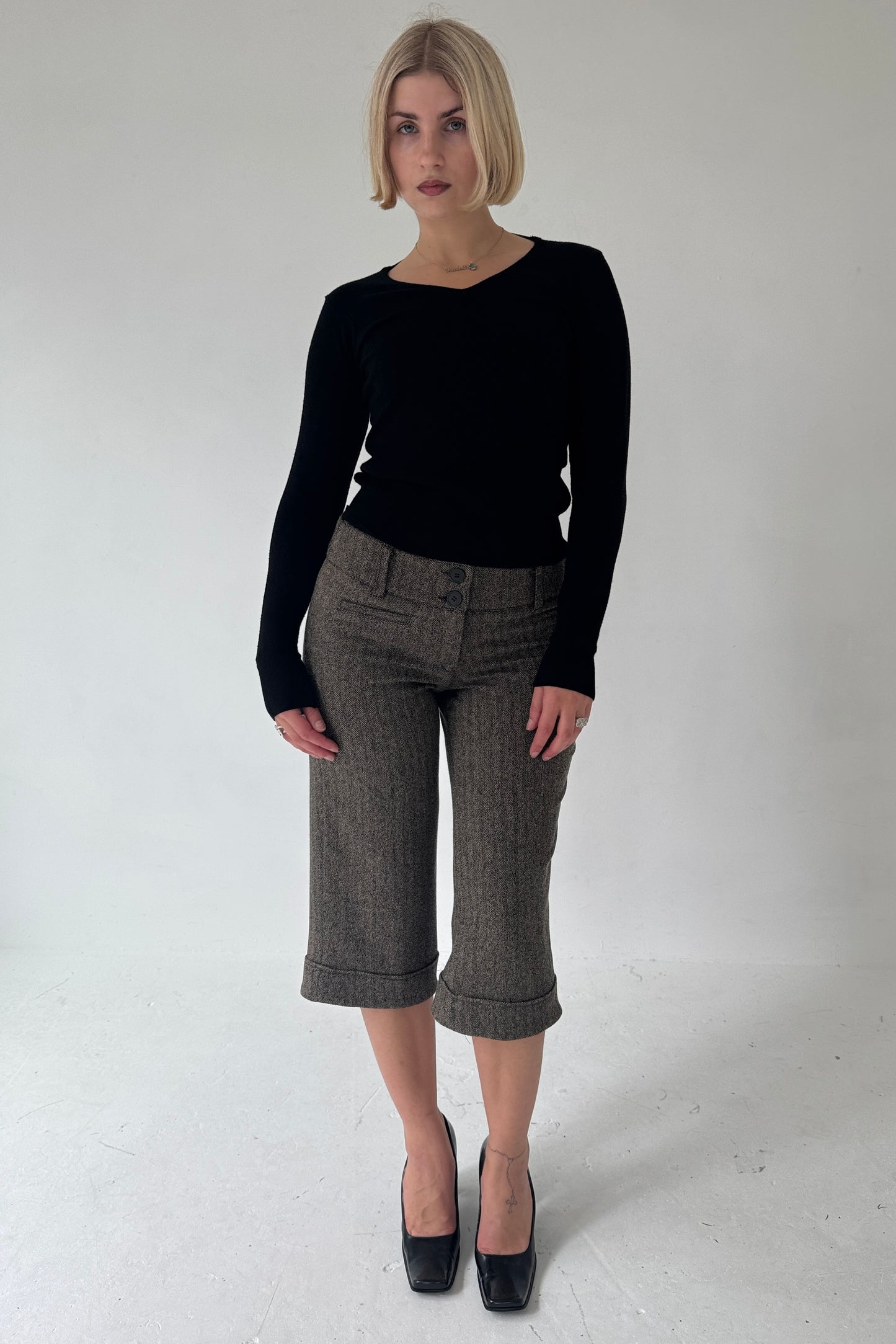 The Saddle Capris - Brown