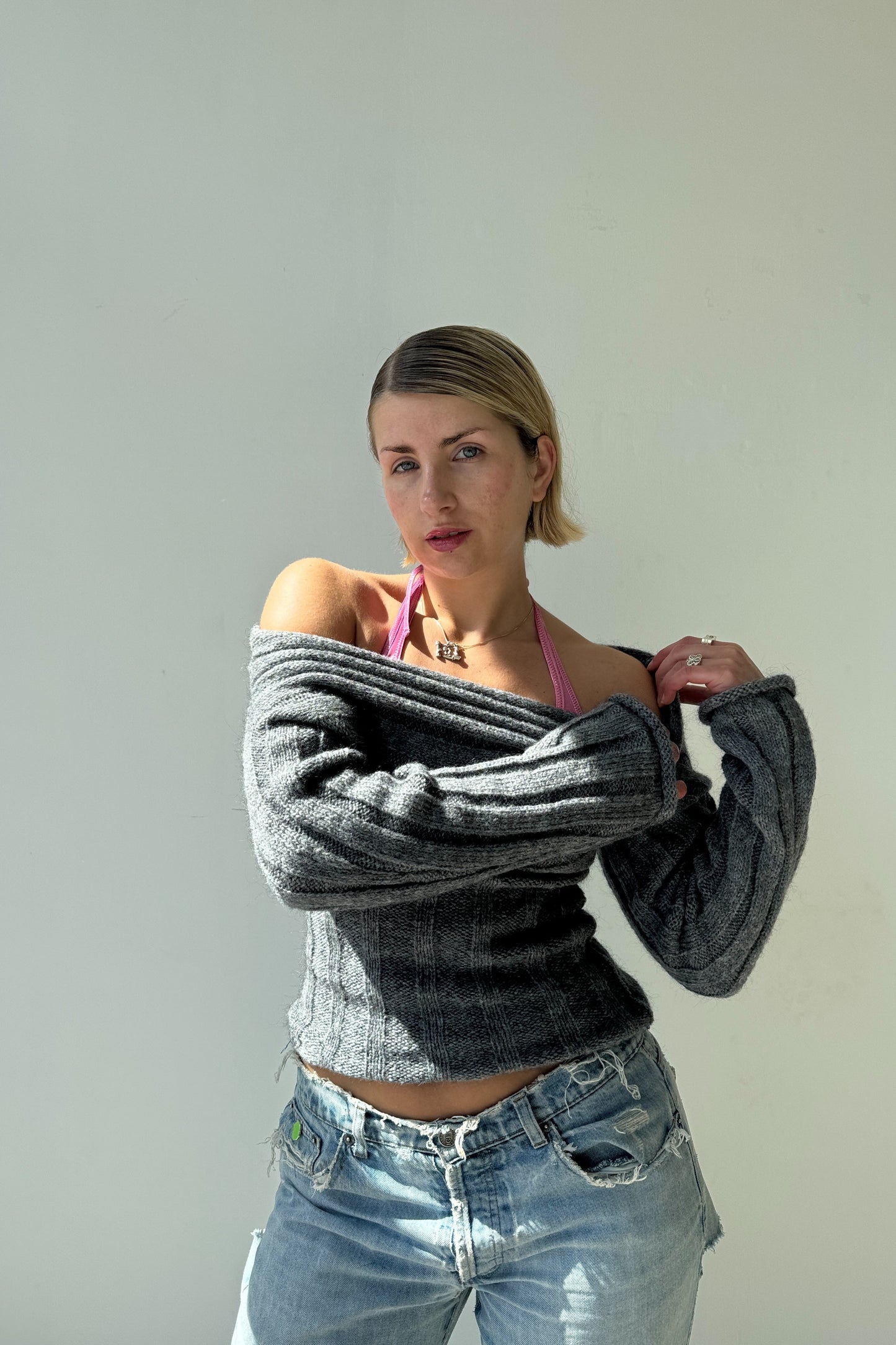 The 2 way knit - steel