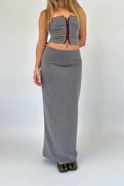 Elle Maxi Skirt - Grey