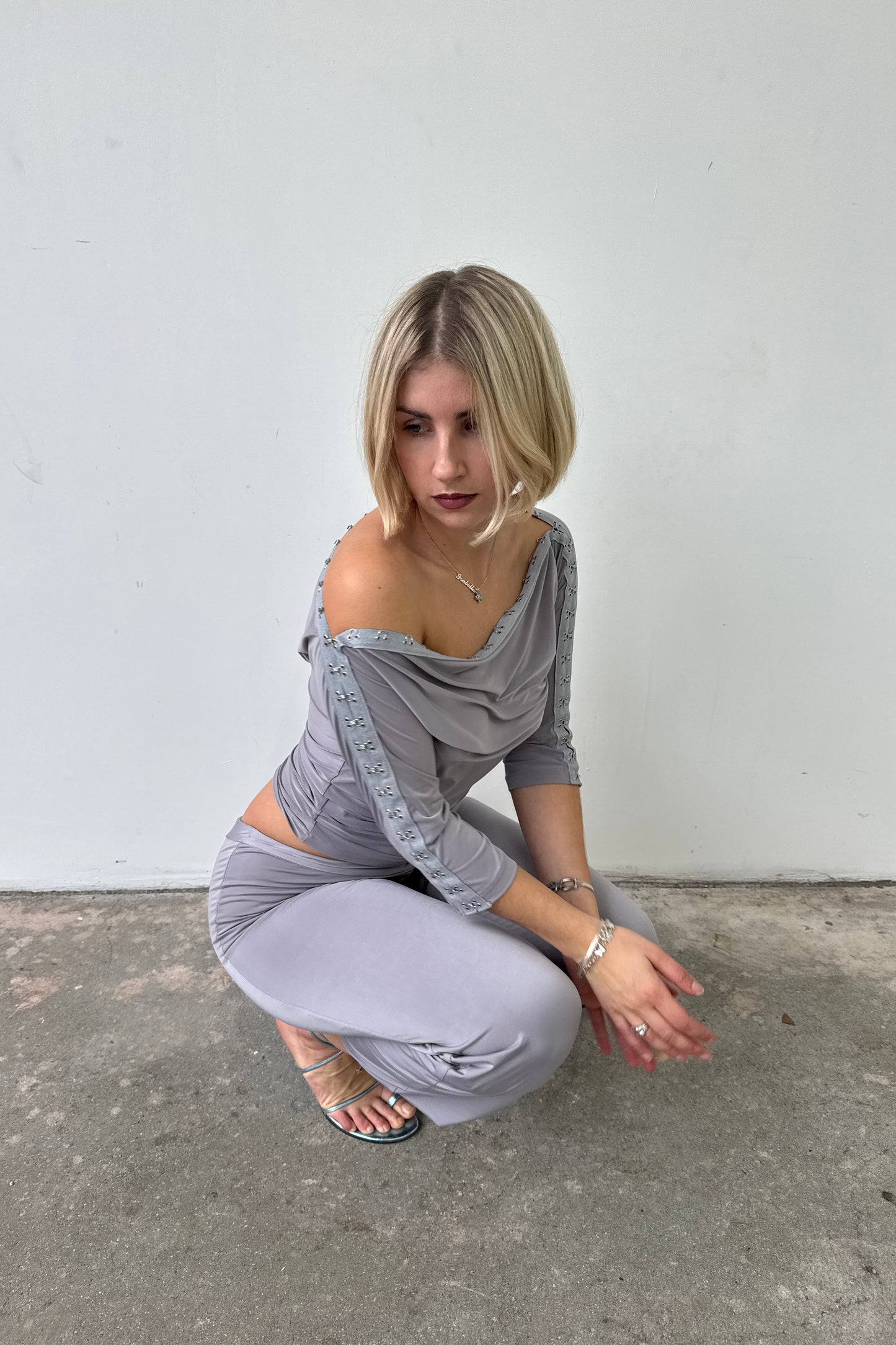 Slinky Trousers - Cloud