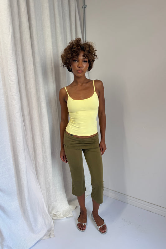 Slinky Capris - Olive