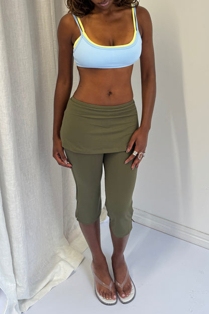 Flex Studio Capris - Khaki
