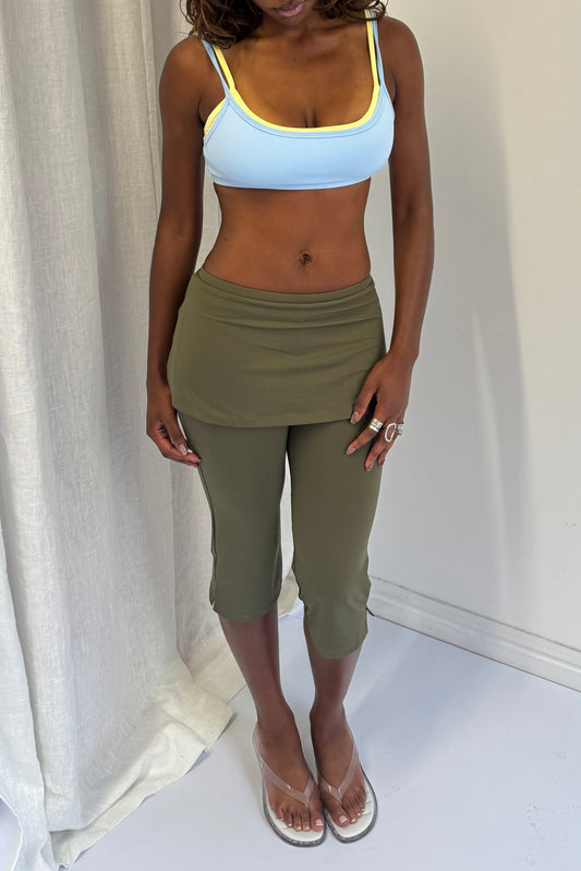 Flex Studio Capris - Khaki