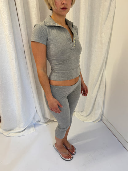 Polo Top - Grey