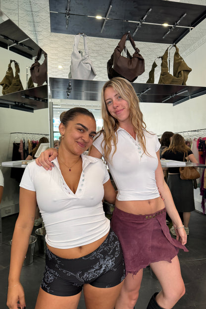 Polo Top - Marshmallow