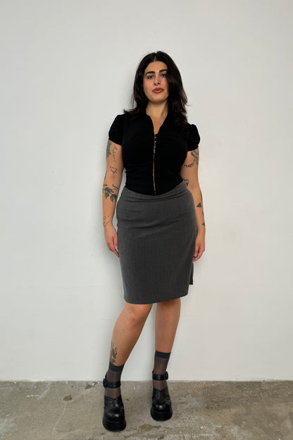 Elle midi Skirt - Grey