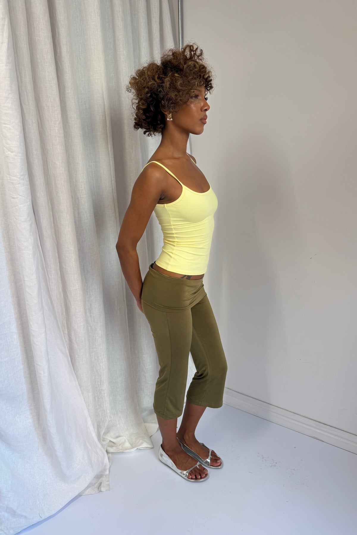 Slinky Capris - Olive
