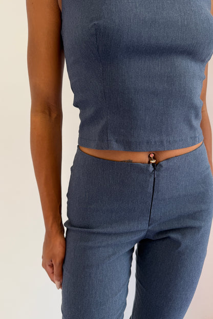 Flared Capris - Denim