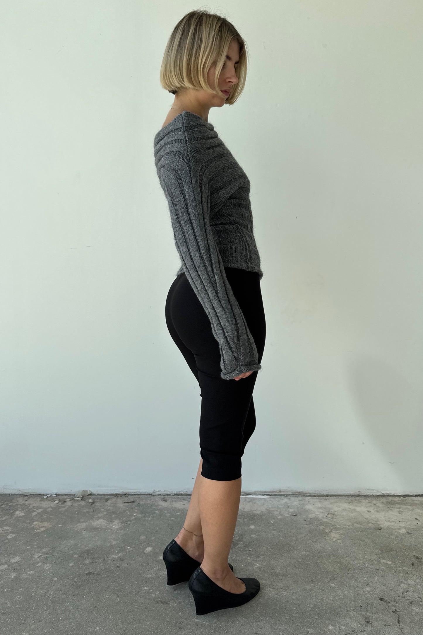 The slim fit capris - Black