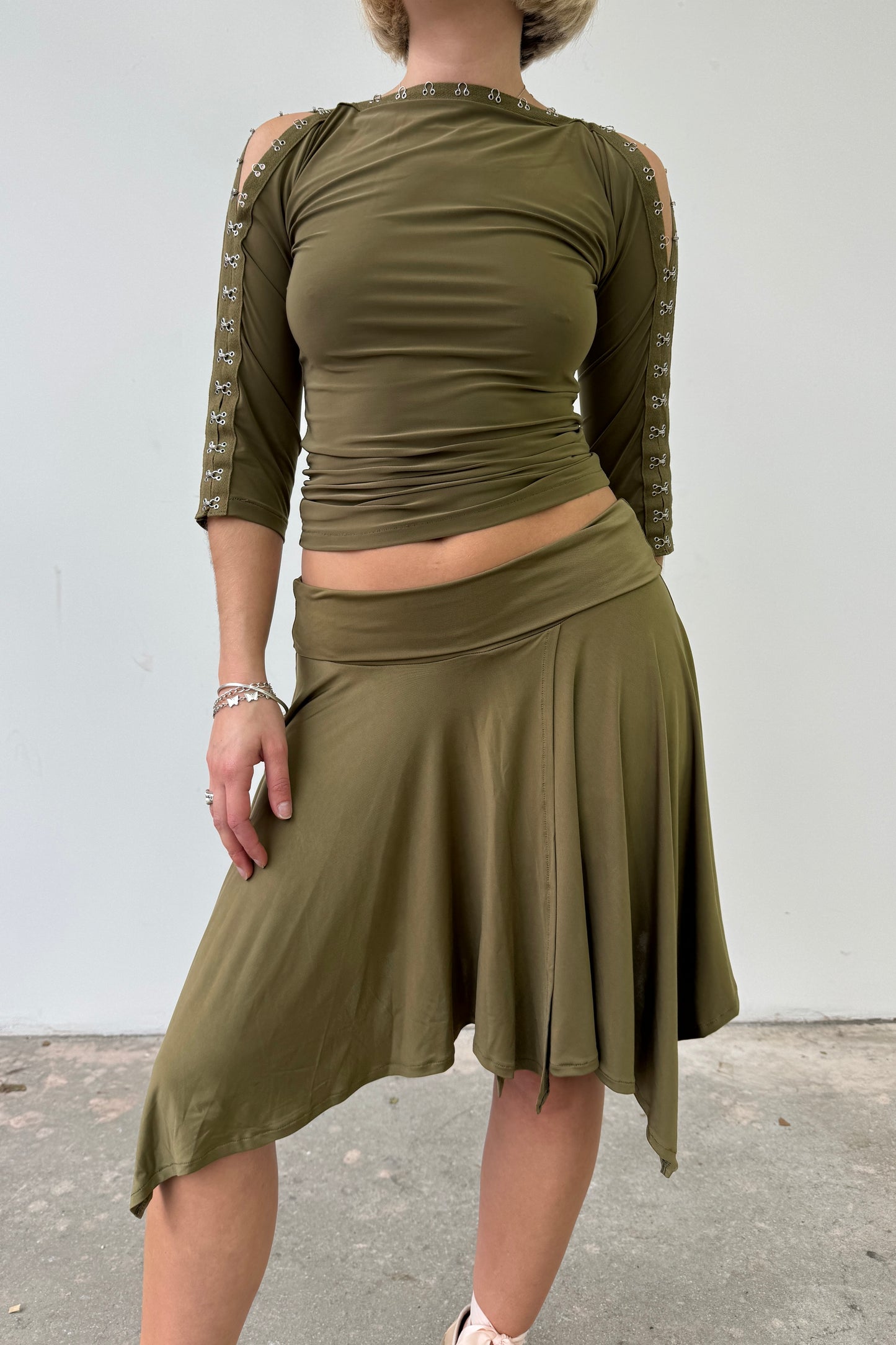 Slinky Skirt - Olive