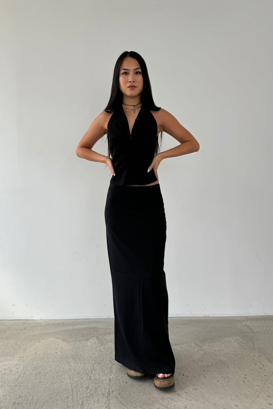 The Elle Maxi Skirt - Black