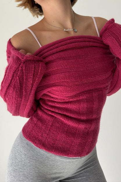 2 Way Knit - Raspberry