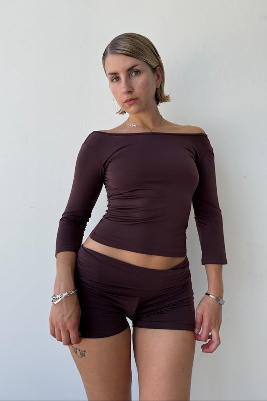 Slinky shorts - Espresso