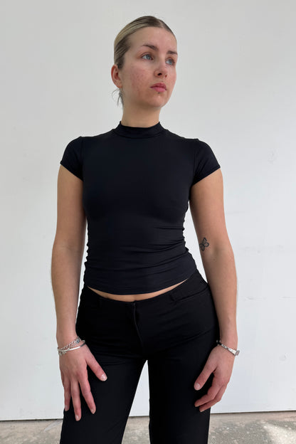 Mock Neck Top - Ink