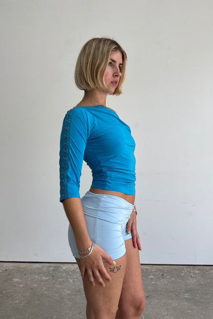 Hooked Top - Aqua