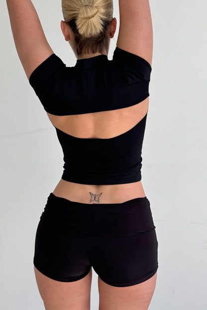 Mock Neck Top - Ink