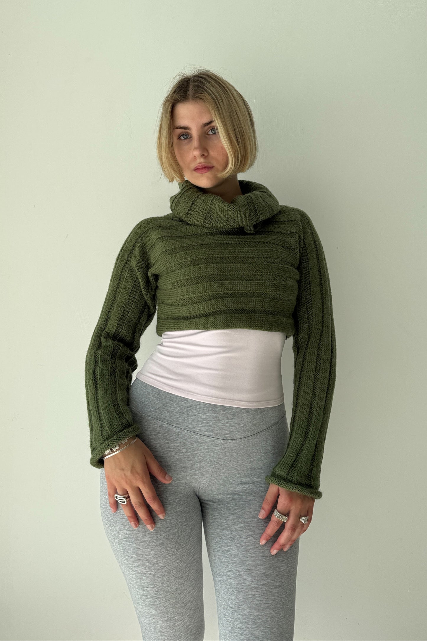 The 2 way knit - olive
