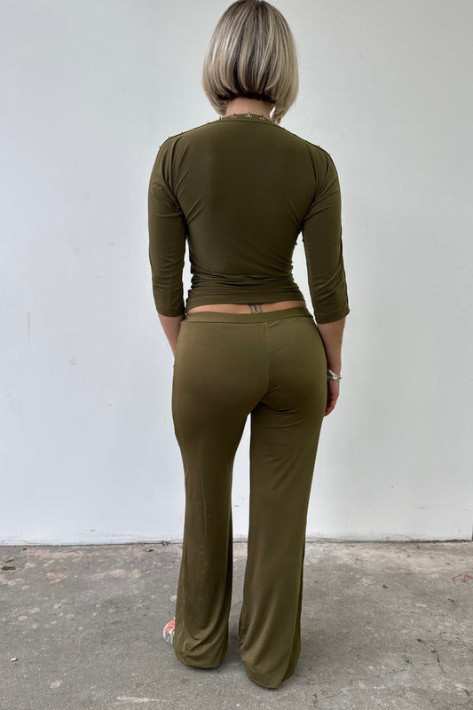 Slinky Trousers - Olive