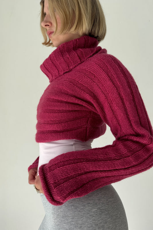 The 2 way knit - raspberry
