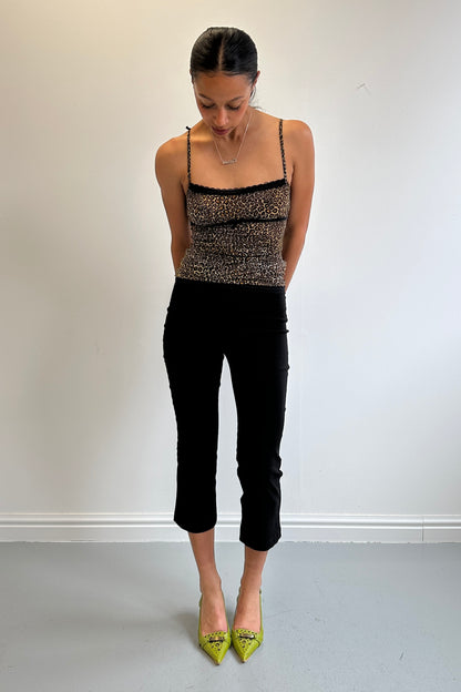Flared Capris - Black